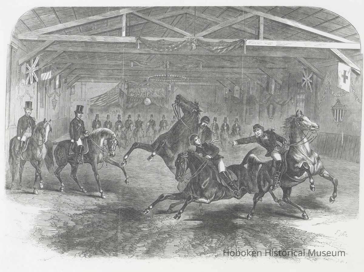Photographic b+w reproduction: Jeu de Barre. Published wood-engraving in Frank Leslie's Illustrated Newspaper, 1866. picture number 1