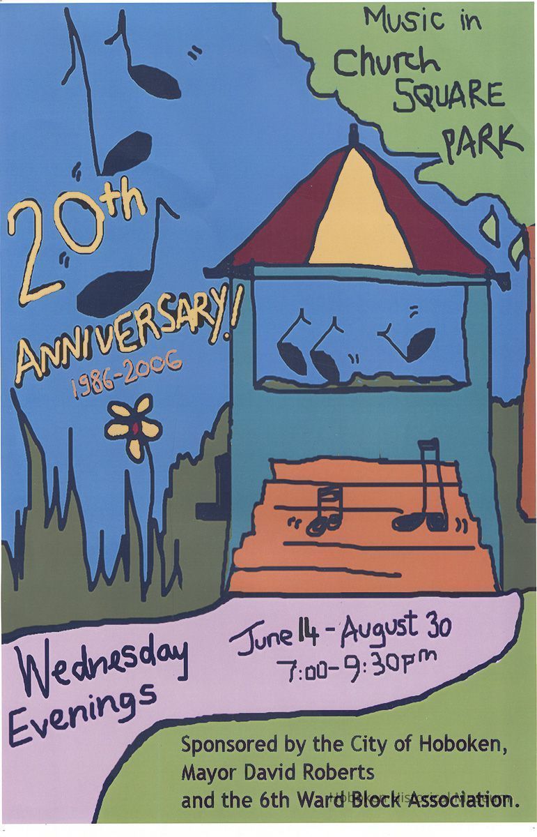 Poster: Music in Church Square Park. 20th Anniversary, 1986-2006. picture number 1