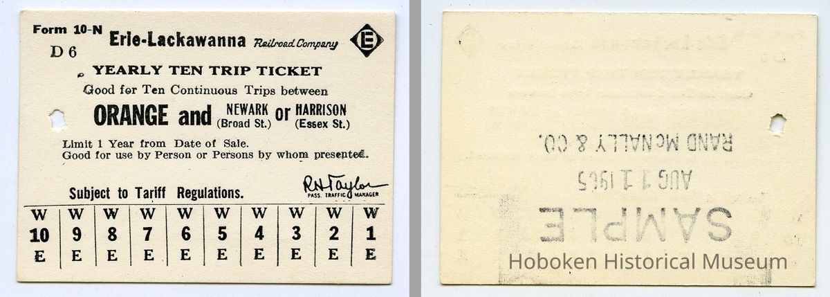 front and back, August 11, 1965