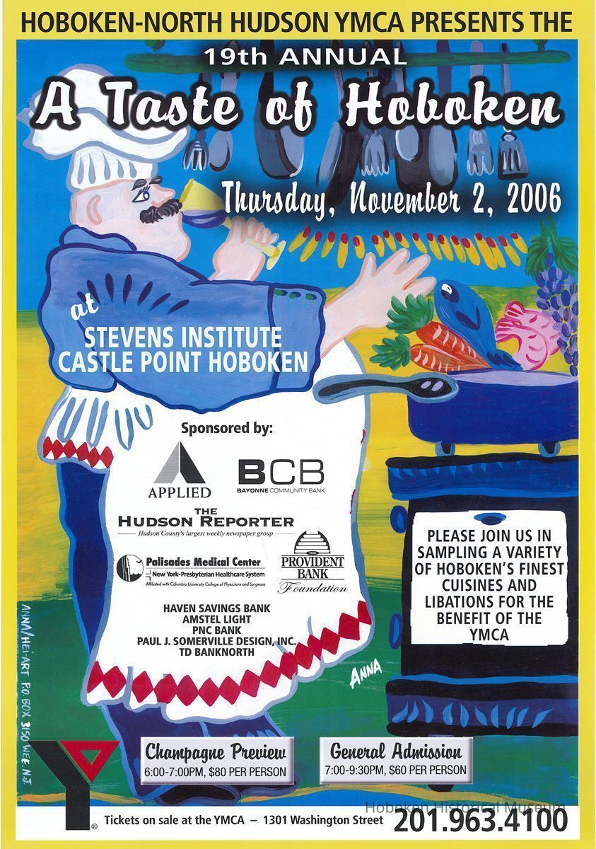 Poster: 19th Annual, A Taste of Hoboken. Stevens Institute, Castle Point, Hoboken, Nov. 2, 2006. picture number 1