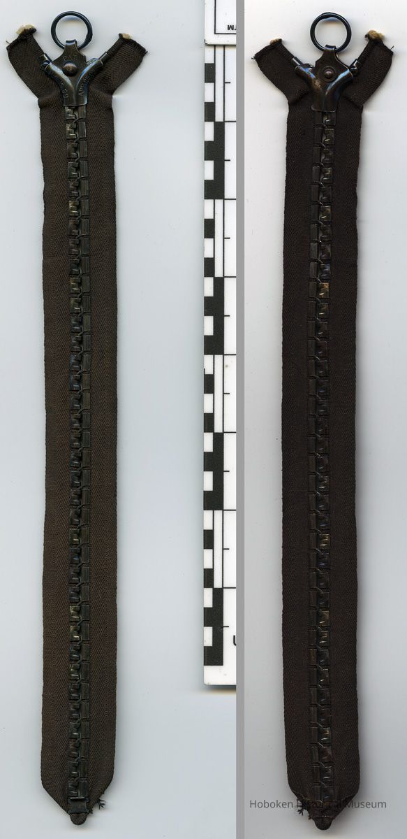 zipper, full length closed: front (left) and back