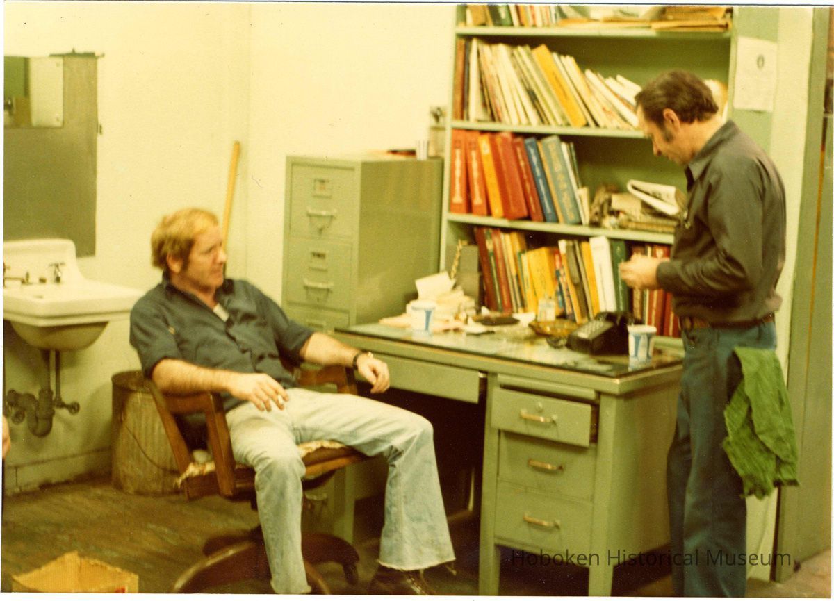 Digital scan of color photo of Bethlehem Steel Hoboken Shipyard, Hoboken, no date, circa 1970-1980. picture number 1