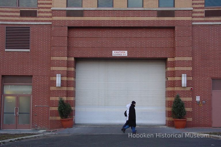 Digital image of the loading dock gate for 333 River Street apartment building, Hoboken, March 31, 2004. picture number 1