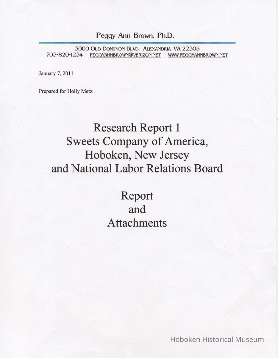 Cover sheet