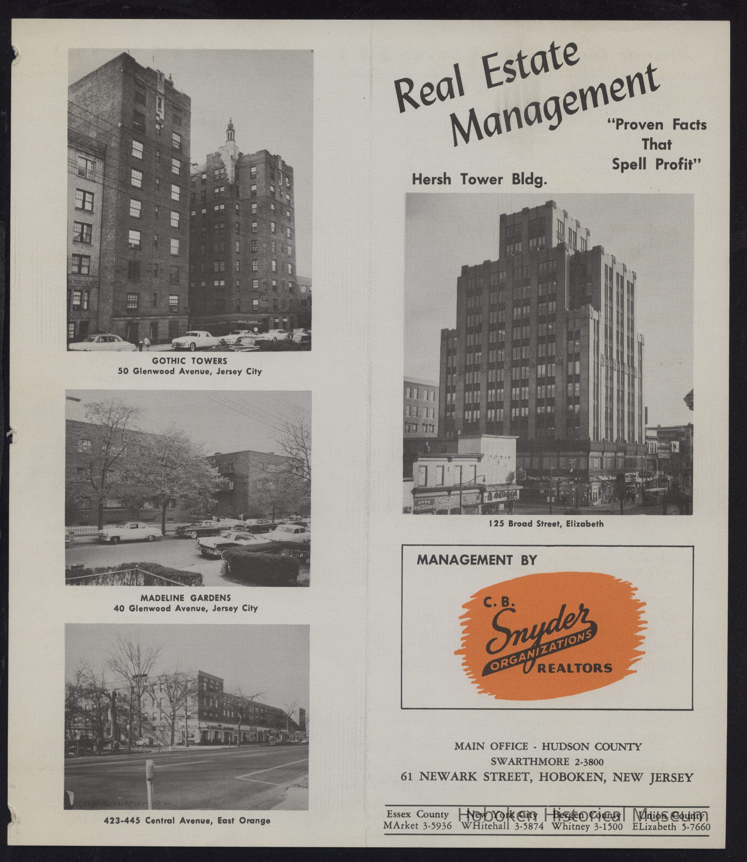 Advertising flier for real estate management services. picture number 1