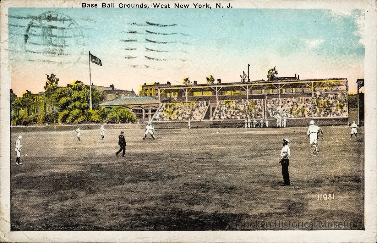 Postcard: Base Ball Grounds, West New York, NJ picture number 1