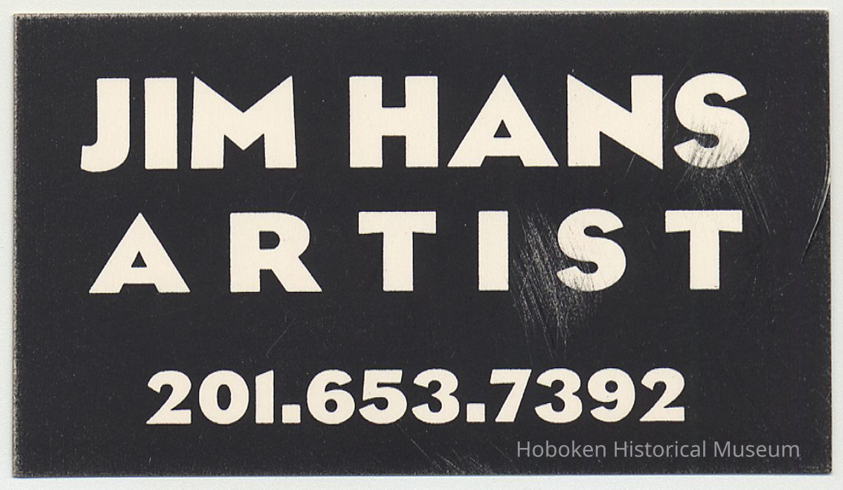 card 1: Jim Hans, Artist