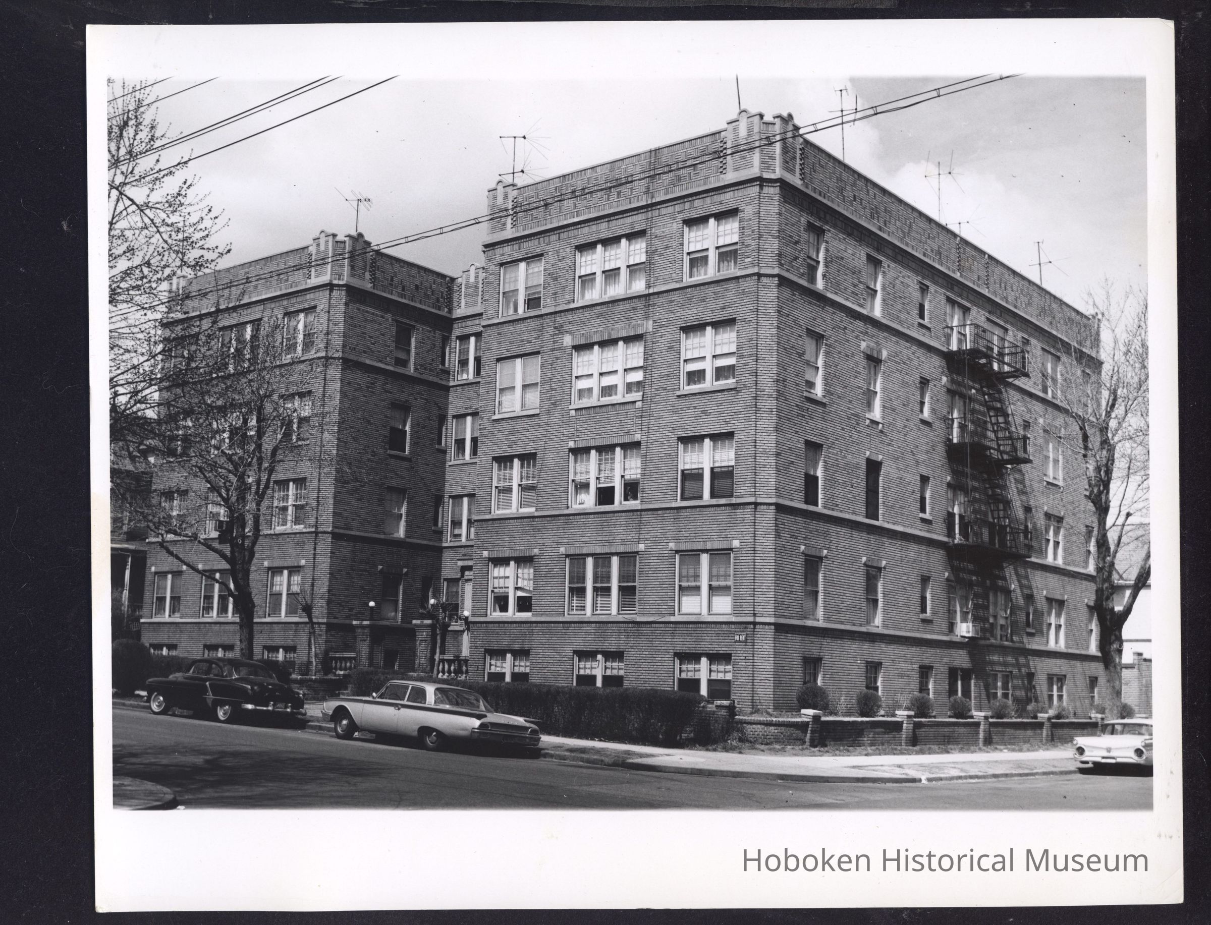B&W photo of apartment building at 351 7th Avenue West, Newark. picture number 1