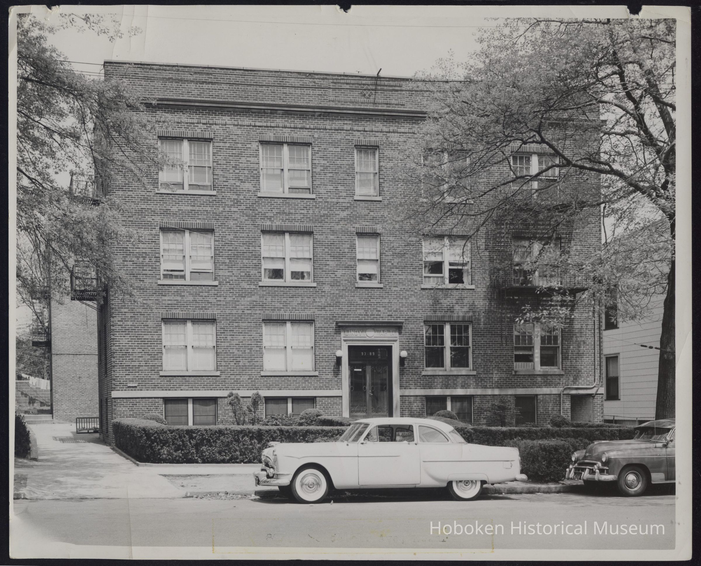 B&W photo of apartment building at 89-93 Montclair Avenue, Newark. picture number 1