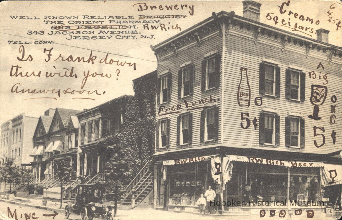 Postcard: The Orient Pharmacy, Jersey City, NJ picture number 1