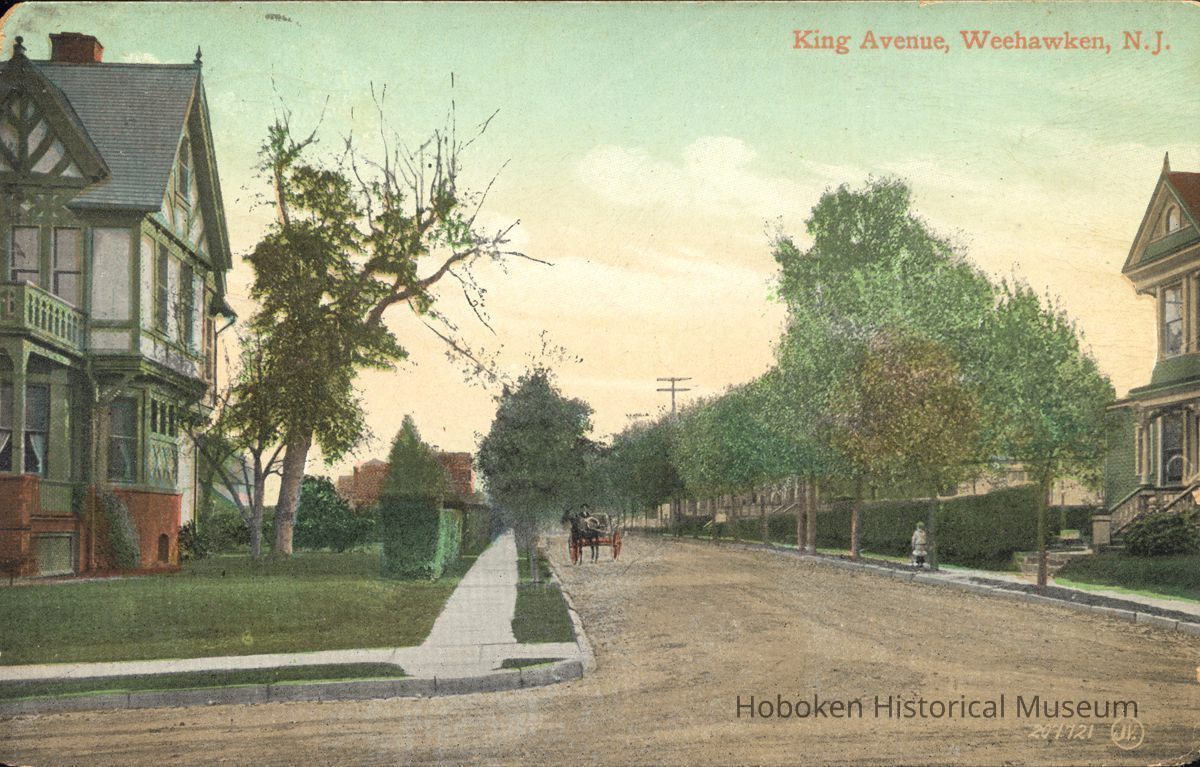 Postcard: King Avenue, Weehawken, NJ picture number 1