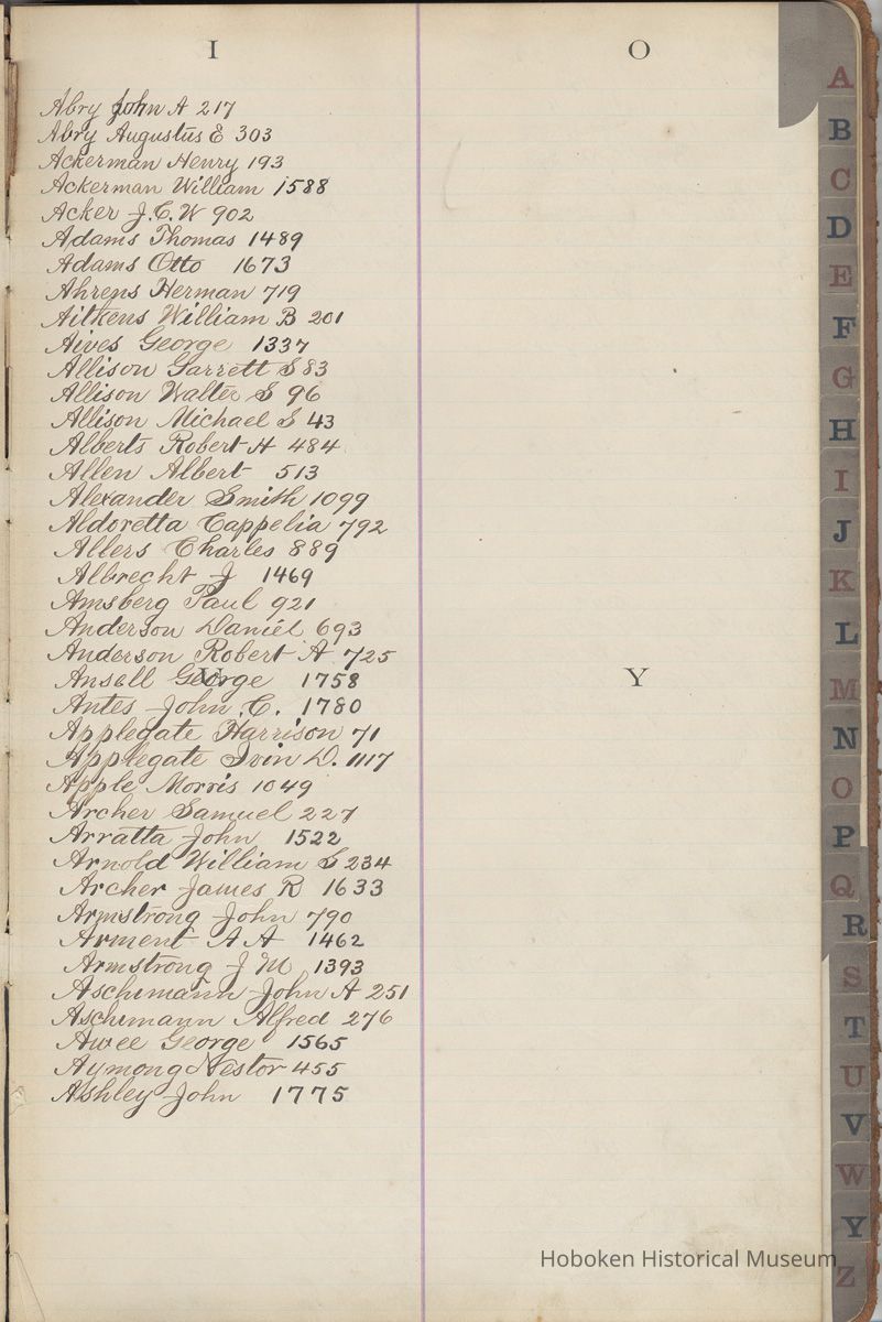 01 Abry (first name on page)