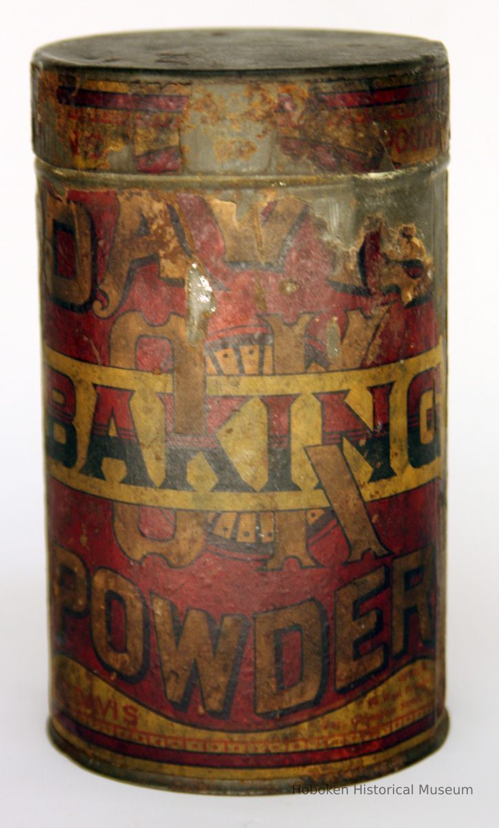 front Davis Baking Powder one pound can