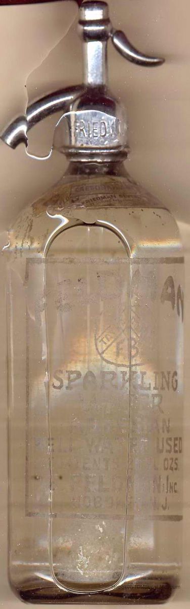 S. Feldman Sparkling Water, siphon bottle