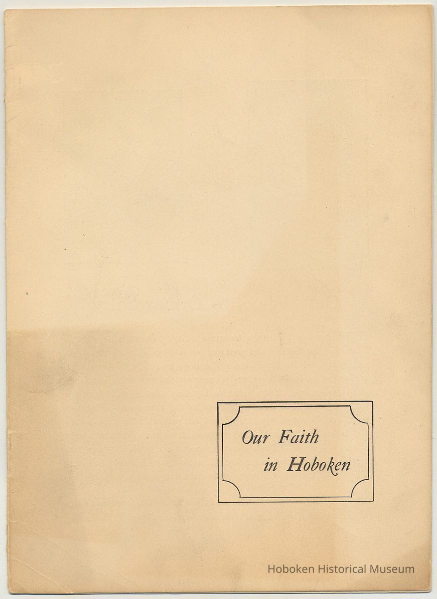 pg [1] front cover: Our Faith in Hoboken