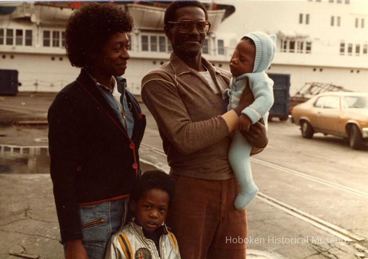 Digital scan of color photo of Bethlehem Steel Hoboken Shipyard, Hoboken, no date, circa 1970-1980. picture number 1