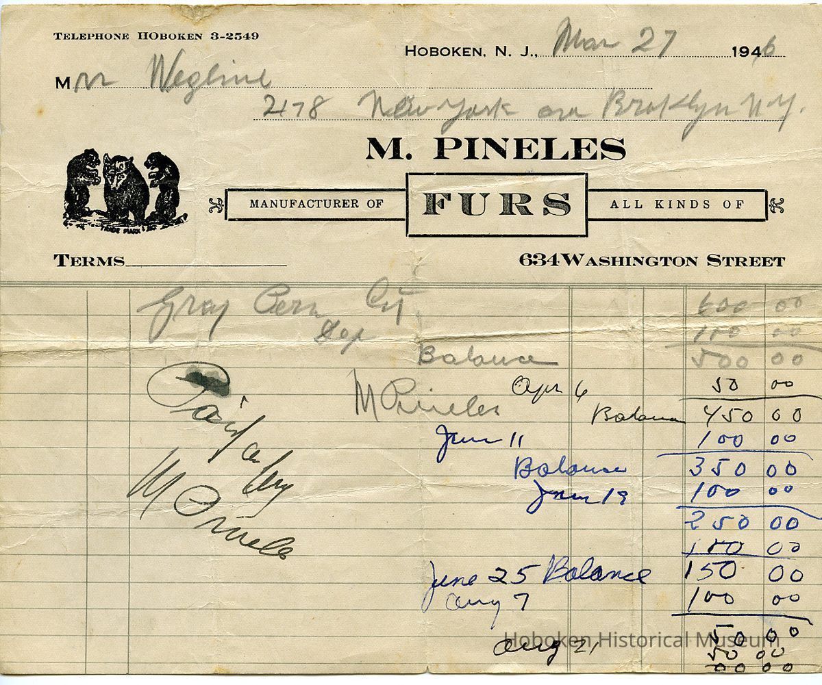 1: March 27, 1946; Gray Burmese Coat (?)