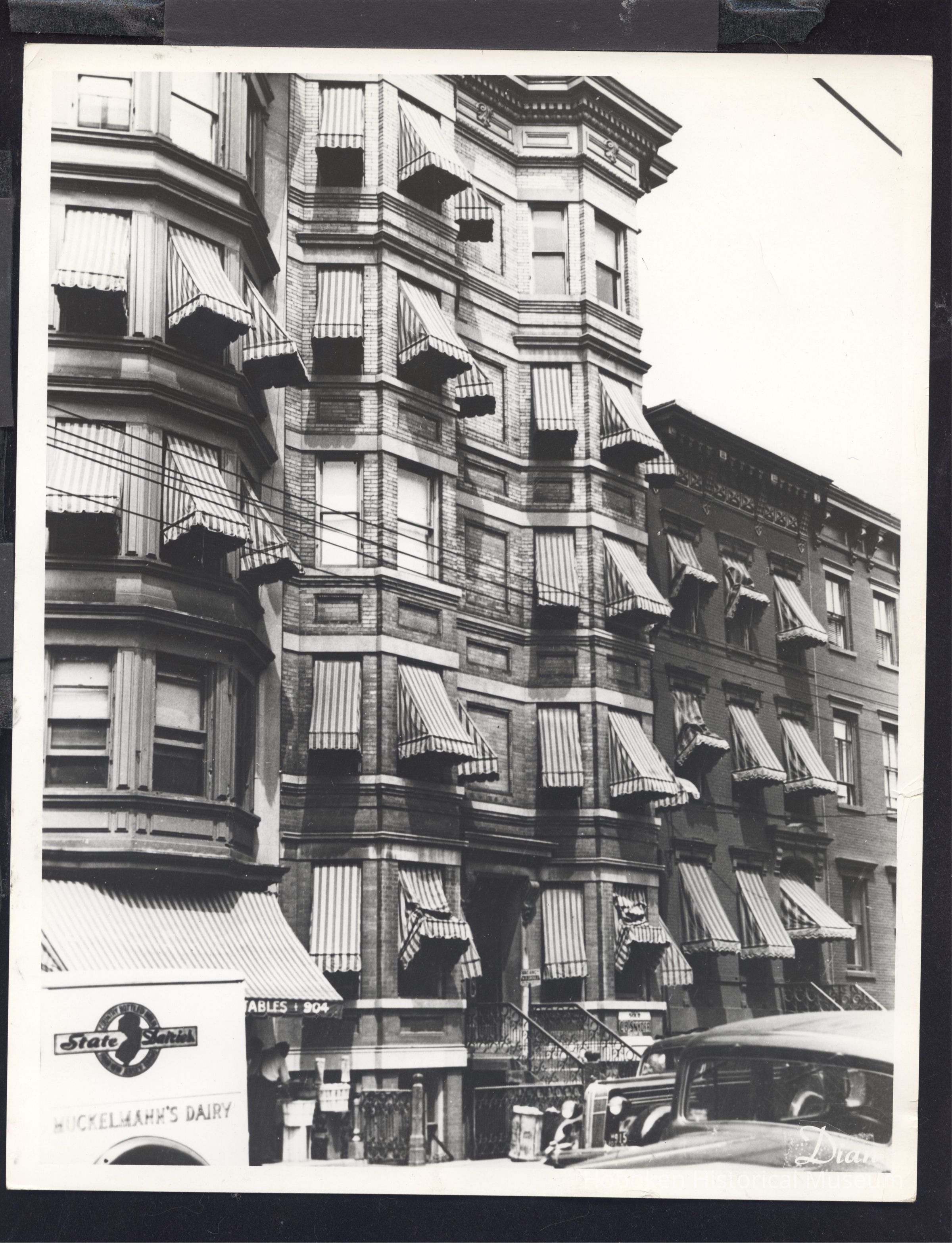 B&W photo of apartment building at 906 Willow Avenue, Hoboken. picture number 1