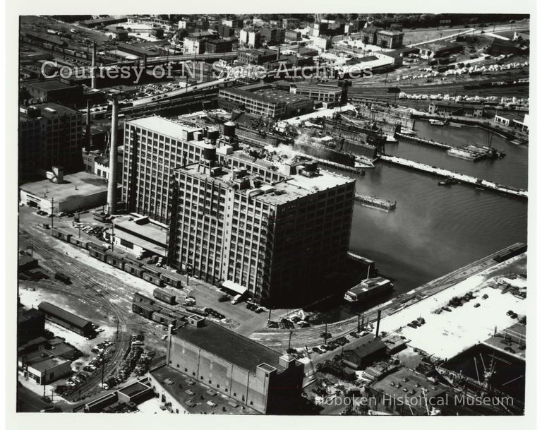 image Lipton Tea building aerial, July 20, 1951; Copyright: NJ State Archives