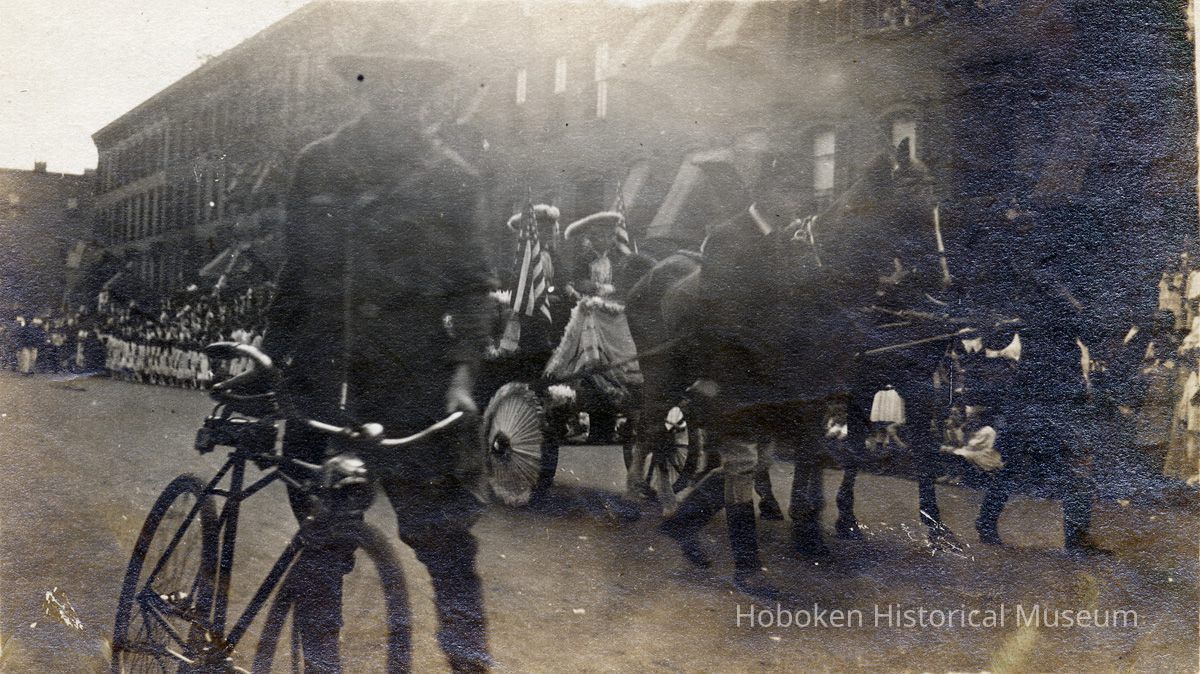 Third Annual Baby Parade 1915, cropped to image, enhanced; royal carriage