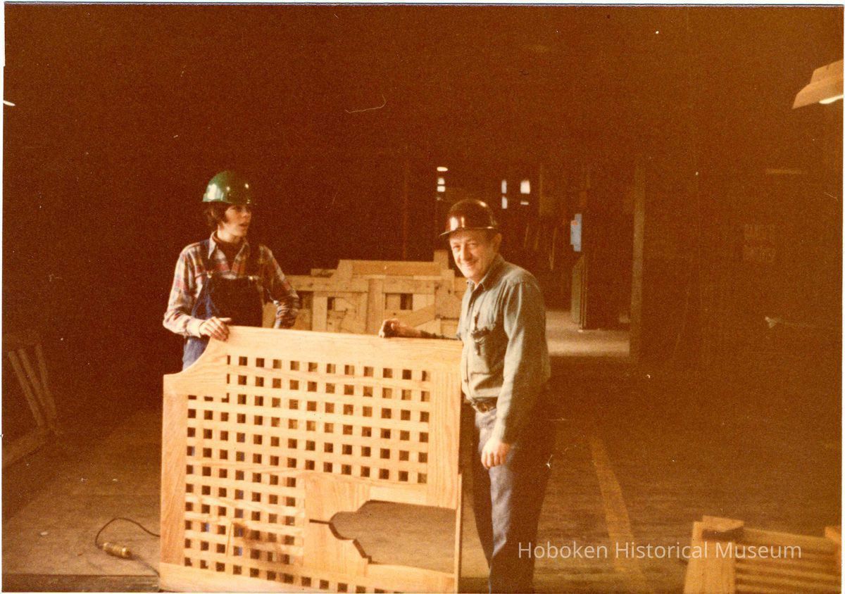 Digital scan of color photo of Bethlehem Steel Hoboken Shipyard, Hoboken, no date, circa 1970-1980. picture number 1