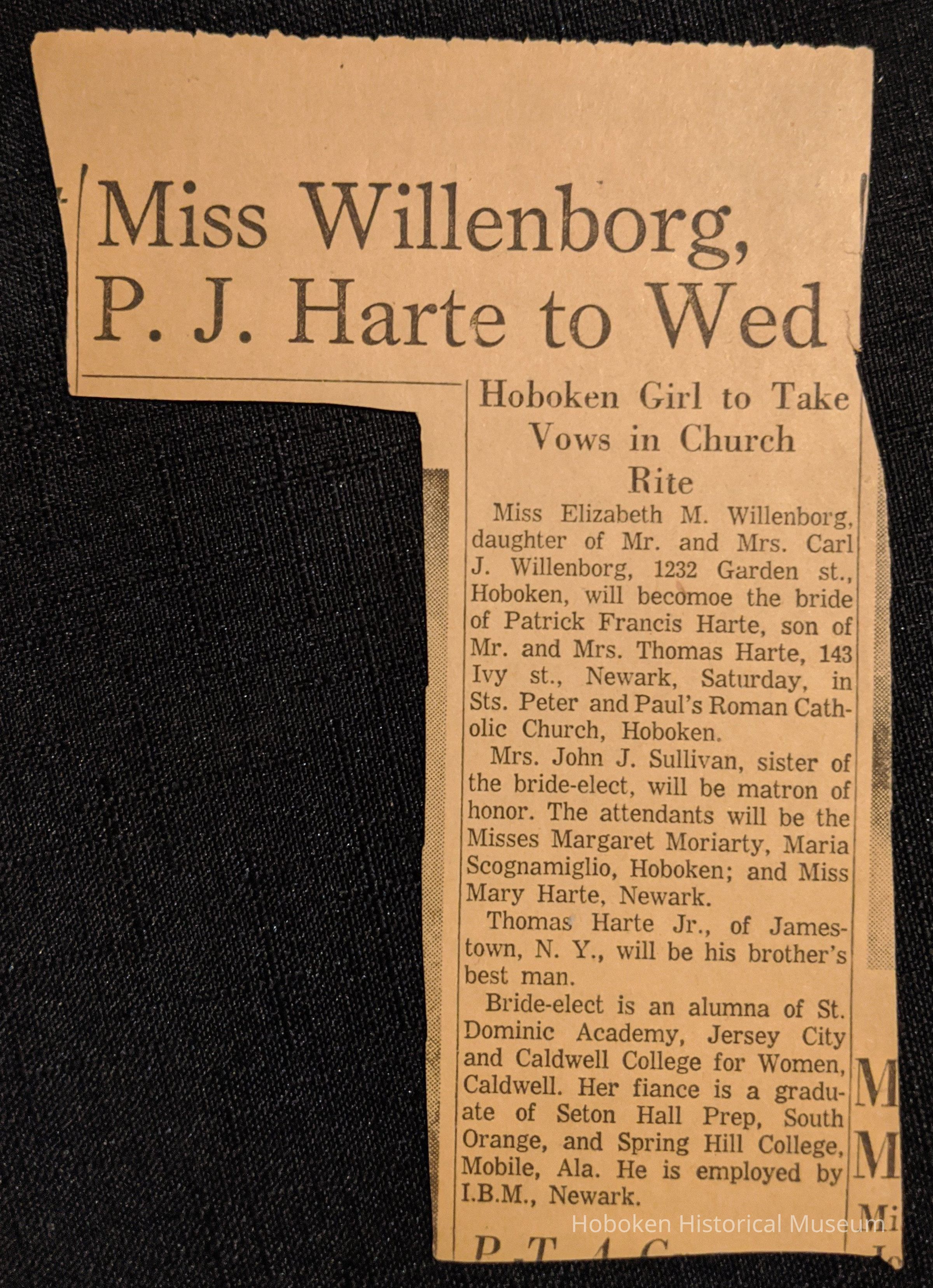 Newspaper clipping