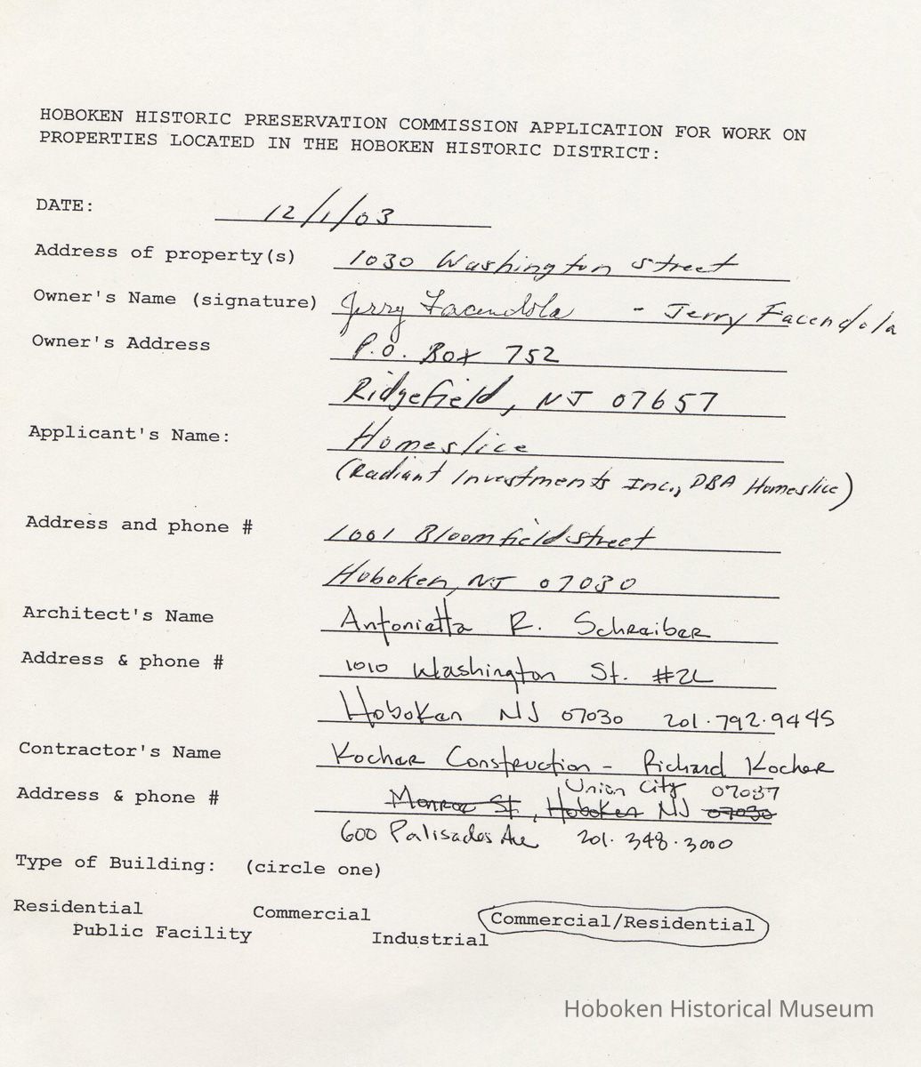 page 1 only of application