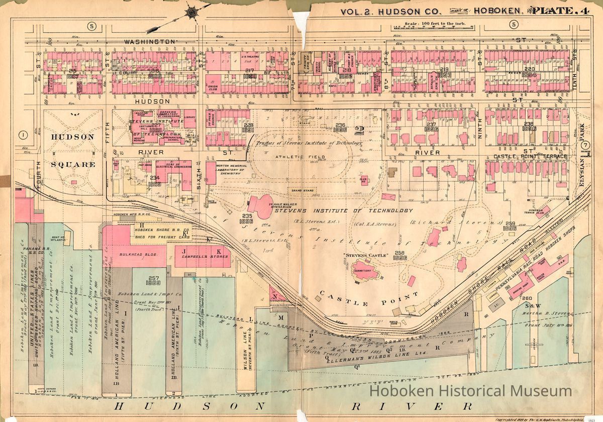 Hopkins Atlas 1923 plate four full map