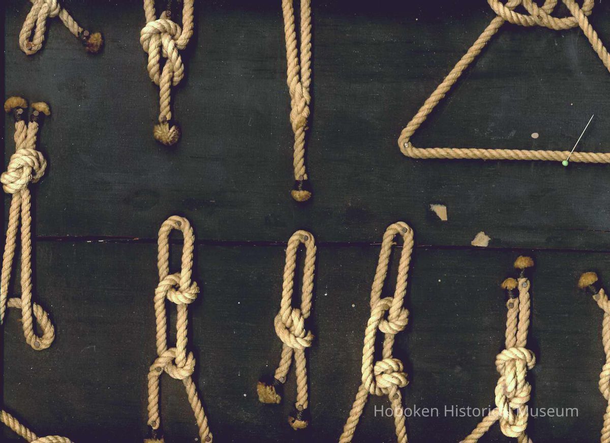 detail of knot board