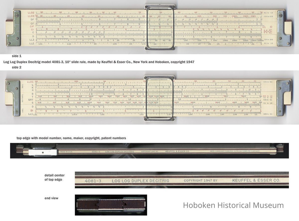 views of slide rule