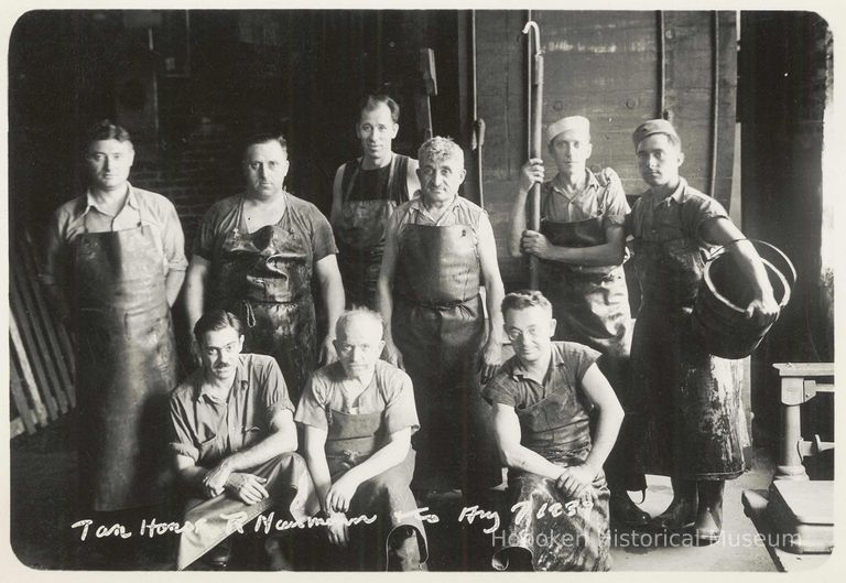 B+W photo of R. Neumann & Co. tan house, Hoboken, August 7, 1939. picture number 1