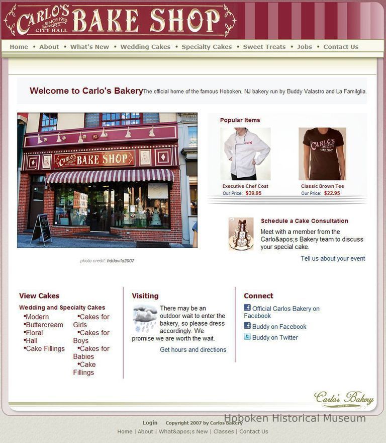 website front page