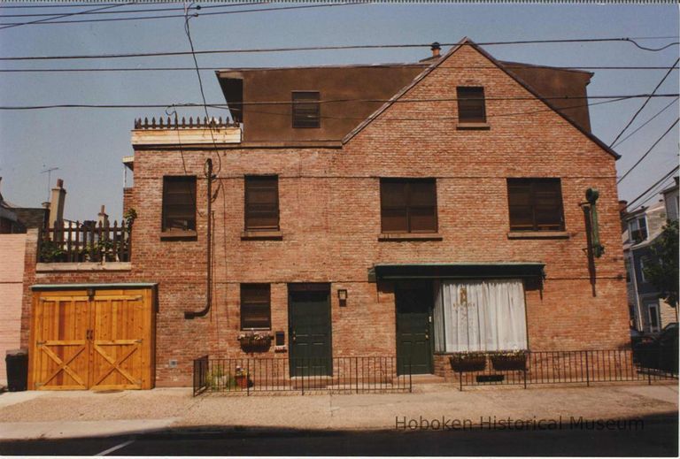 Color photo of the east side of 63 Willow Terrace, Hoboken, no date, ca. 1994-96. picture number 1