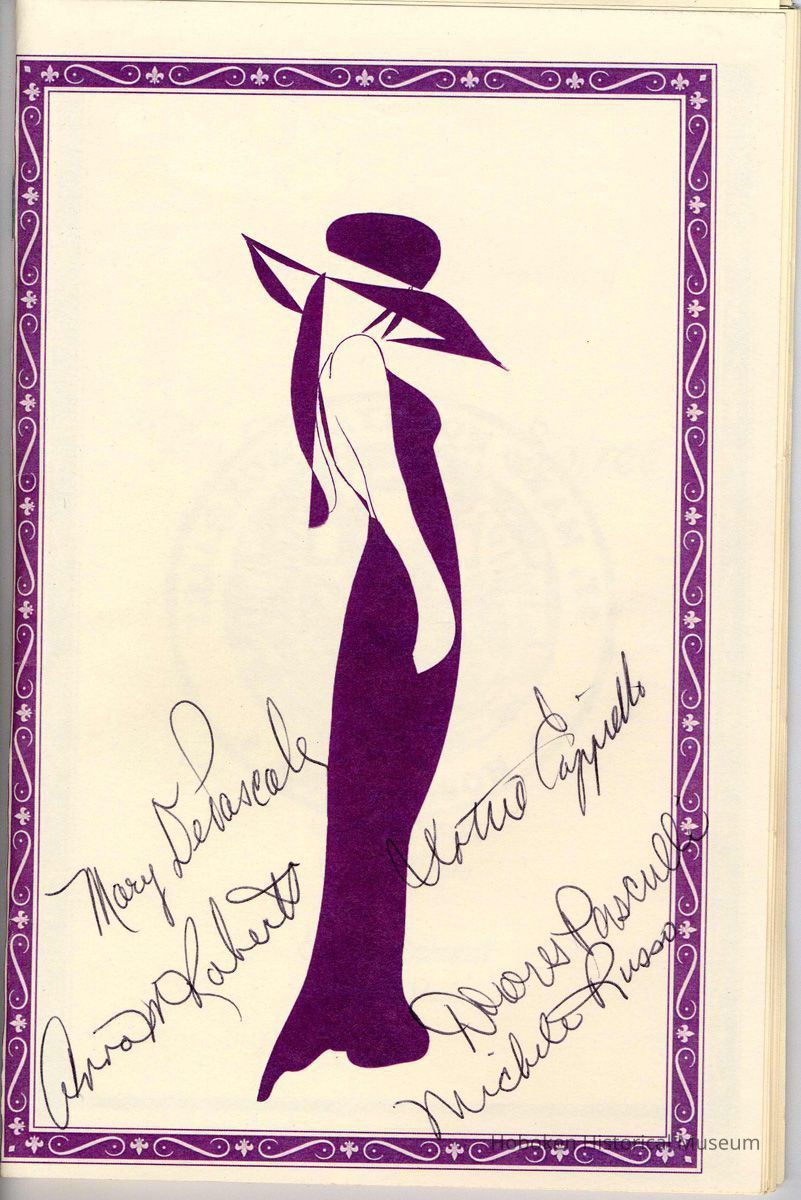 copy 1, cover with signatures
