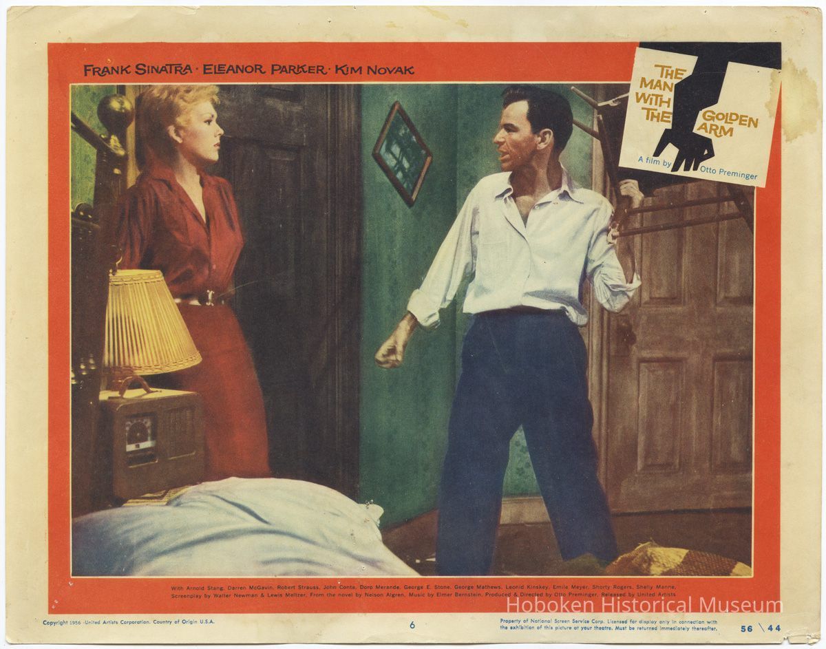 lobby card 6: The Man with the Golden Arm.