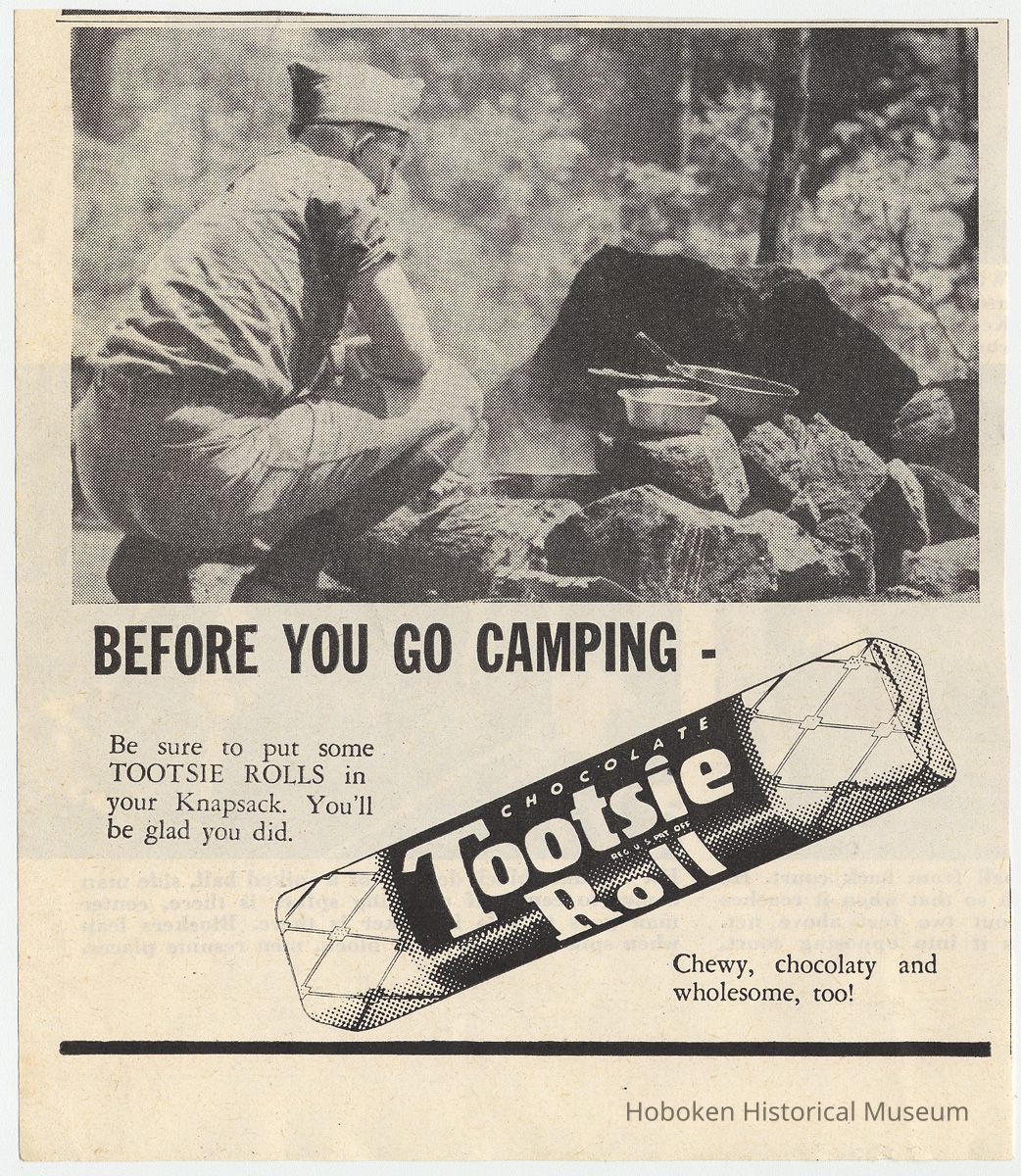 Ad for Tootsie Roll and Boy Scouts. Probably from scouting magazine, Boy's Life, 1948. picture number 1