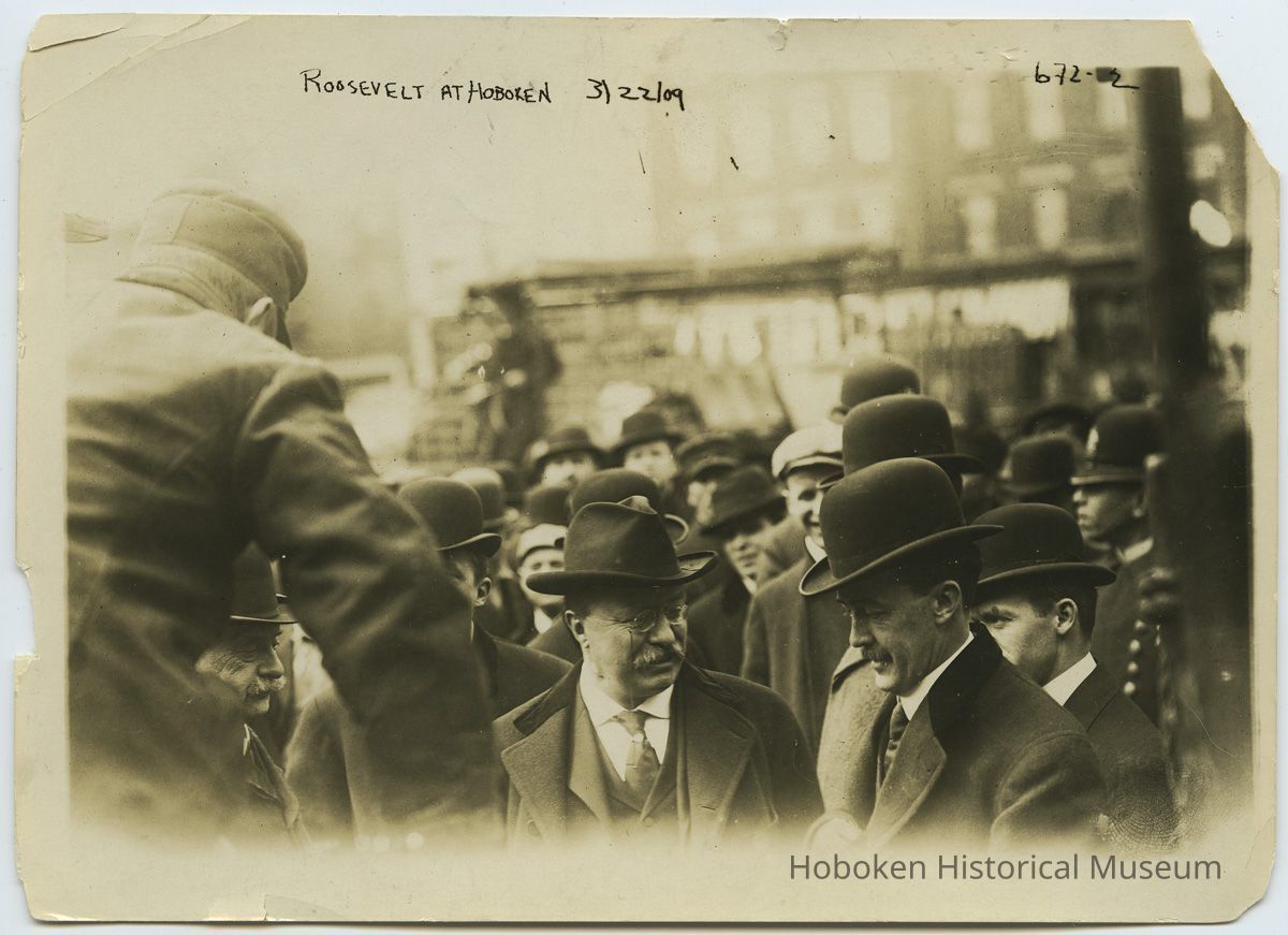 image: Roosevelt at Hoboken March 22 1909