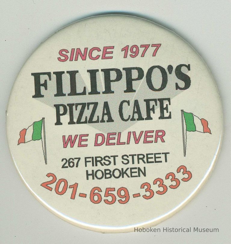 Advertising magnet for Filippo's Pizza Cafe, 267 First Street, Hoboken, no date, ca. 2002. picture number 1