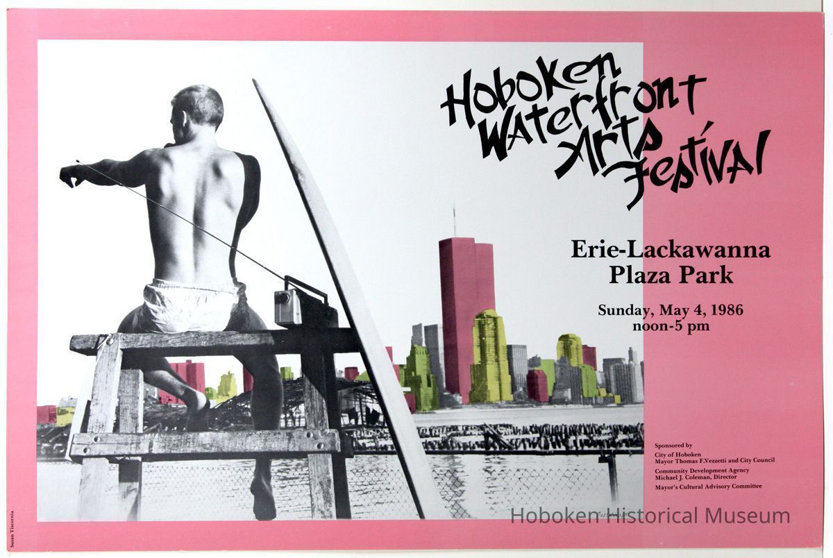 Poster: Hoboken Waterfront Arts Festival, Erie-Lackawanna Plaza, May 4, 1986. picture number 1