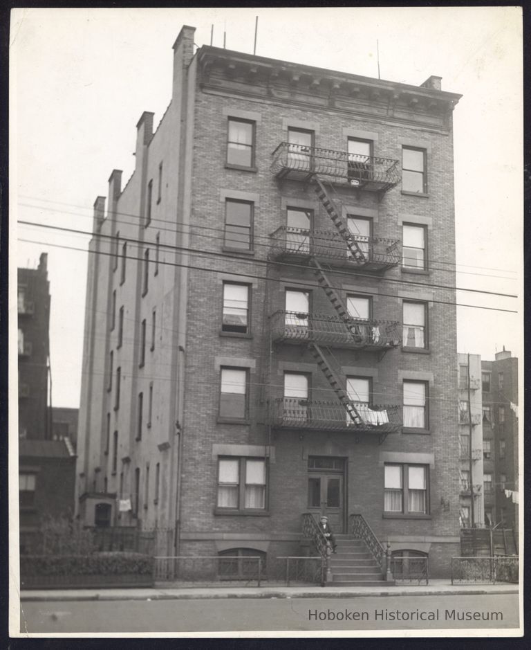 B+W photo of 831 Clinton St., Hoboken, NJ. No date. picture number 1