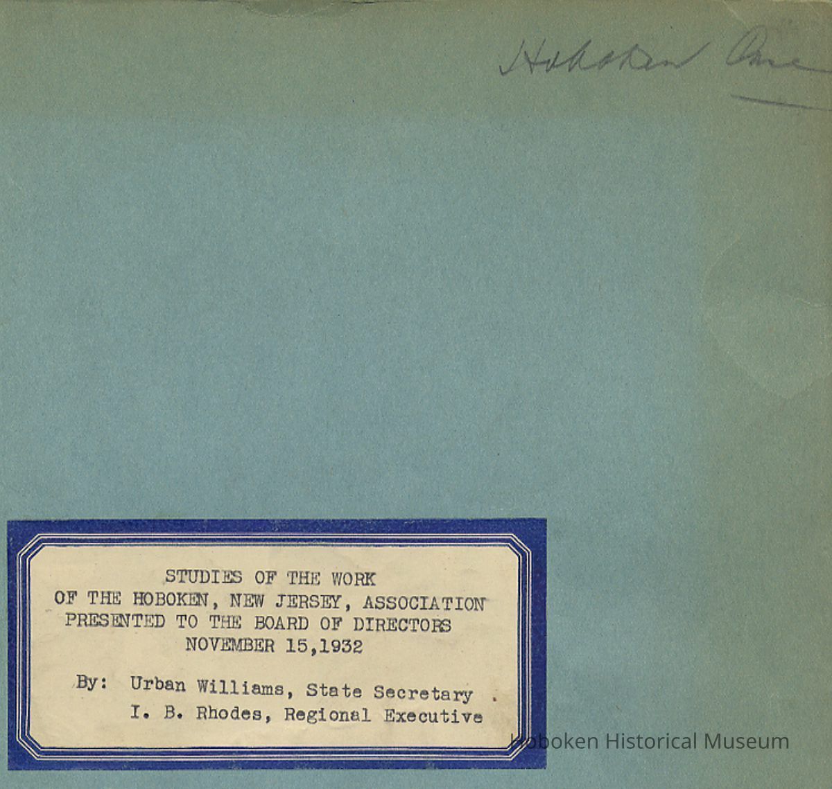 detail cover with title label