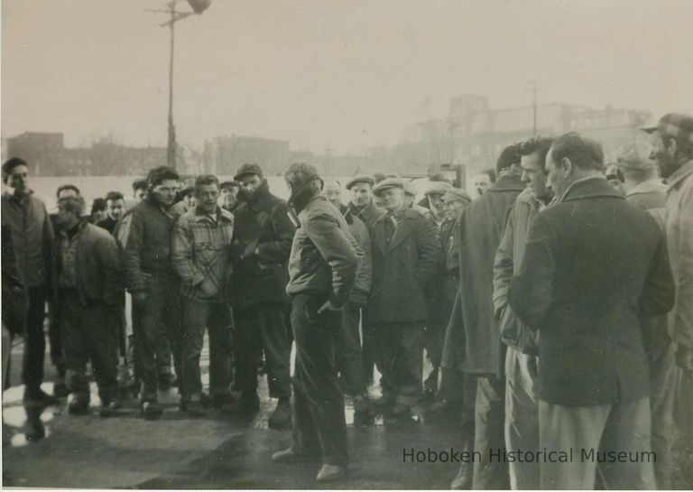 center: Marlon Brando looking behind him; Hudson Square Park & Stevens