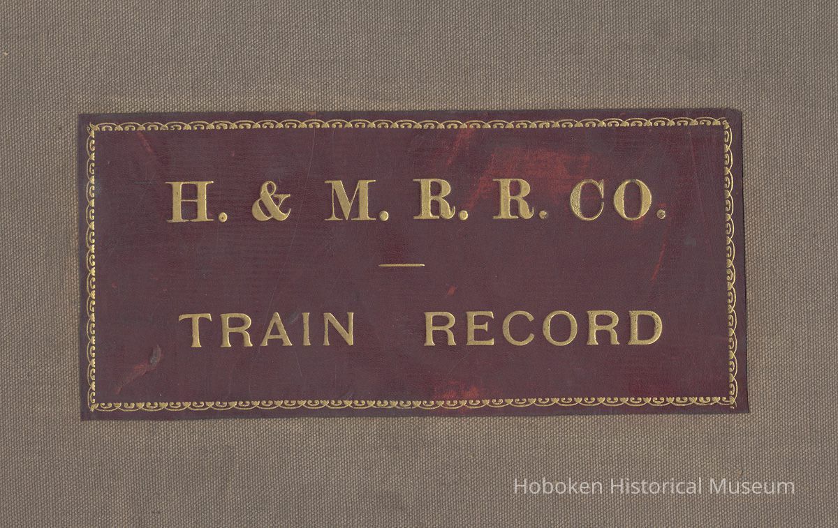 detail front cover: leather label