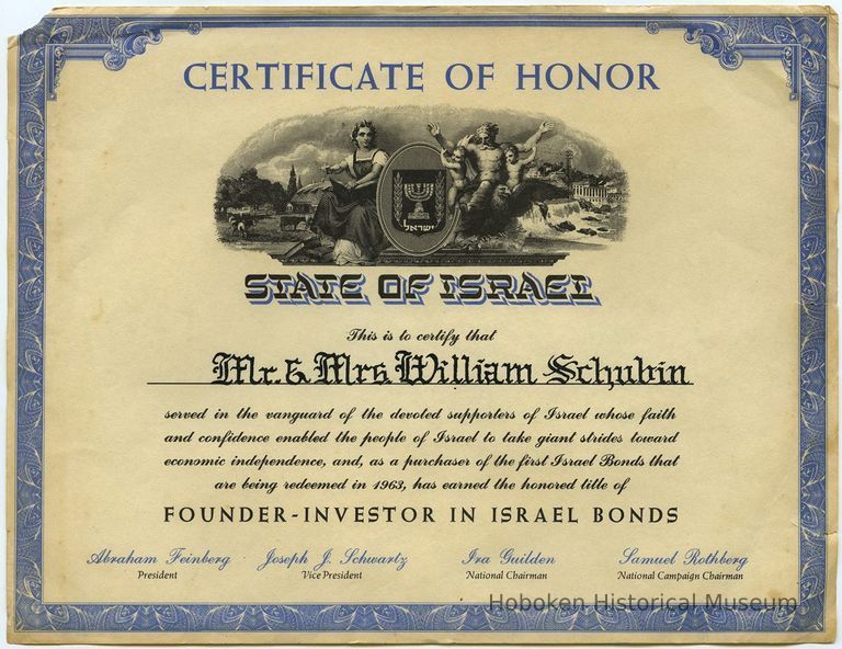 Certificate of Honor