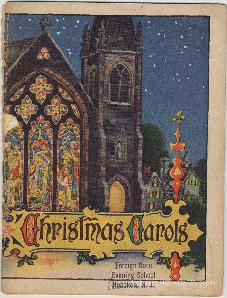 cover, Christmas Carols; Foreign Born Evening School, Hoboken