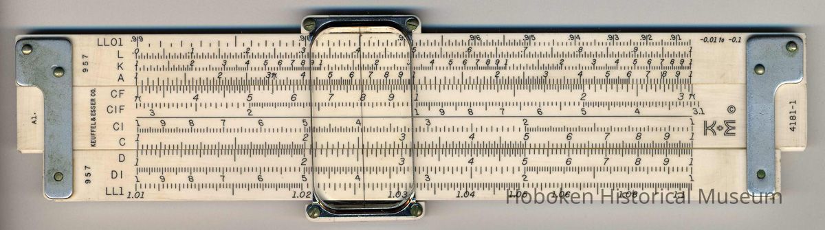 slide rule, side 1