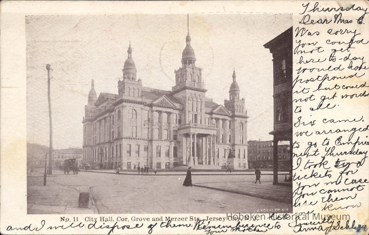 Postcard: City Hall, Jersey City, NJ picture number 1
