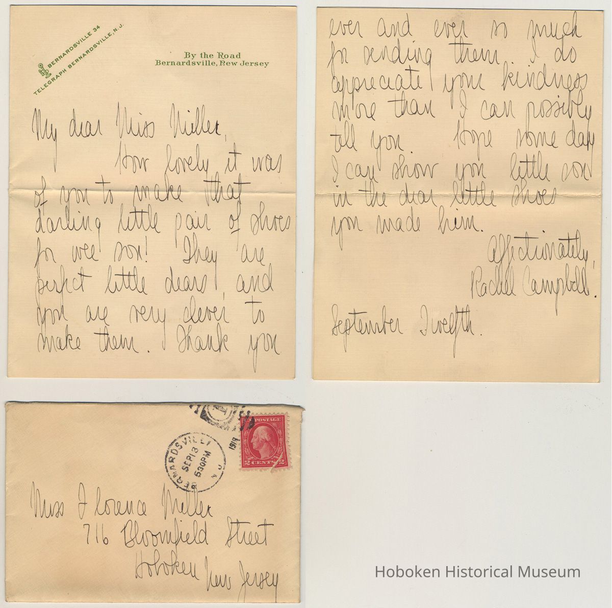 1: to Florence from Rachel Campbell, 1919