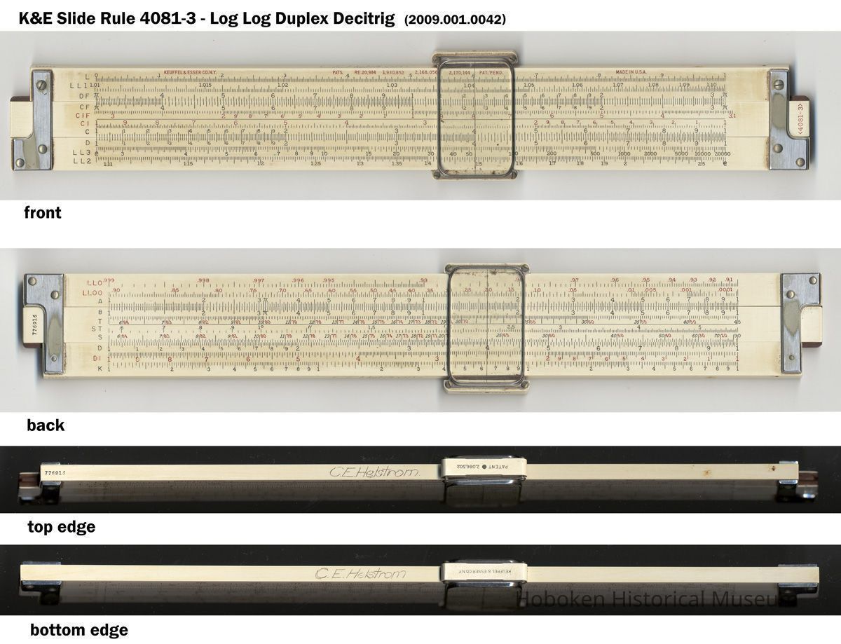 Slide rule model 4081-3 made by Keuffel & Esser Co, N.Y., n.d., ca. 1941. picture number 1