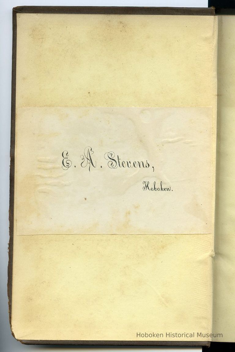 bookplate on front pastedown